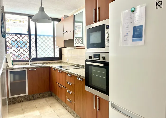 Vera Mar 9c - Primera Linea Con Parking Y Tv Sat 아파트 *